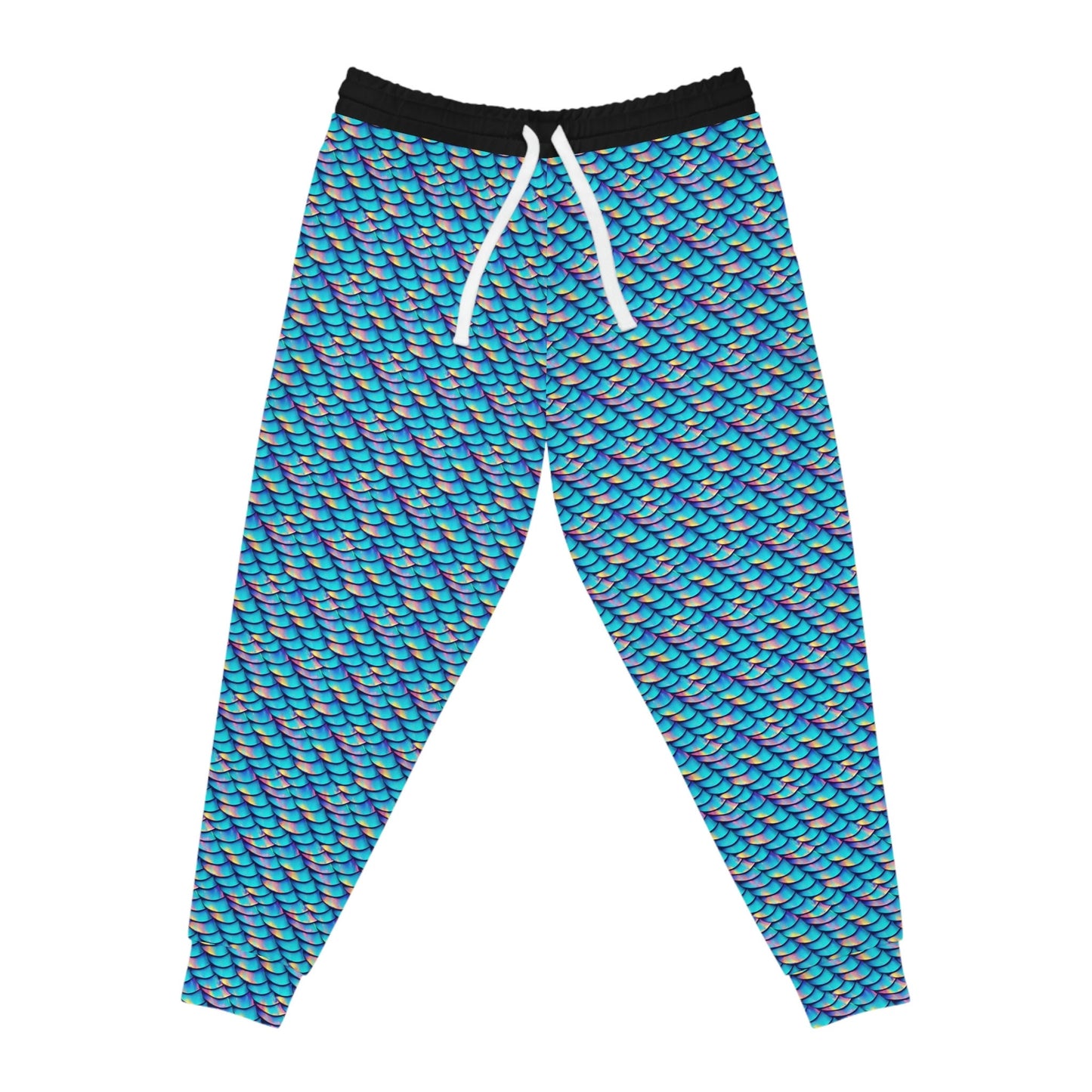 Iridescent Scales Mens Joggers, Mermaid Clothing High Waisted Joggers, Athletic Clothing Mens Yoga Pants, Streetwear Pants