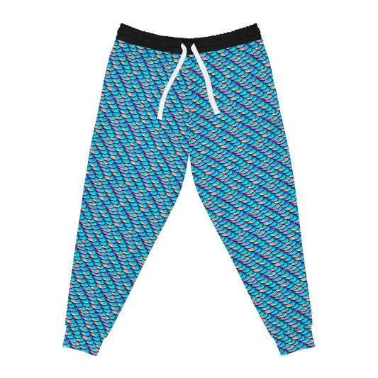 Iridescent Scales Mens Joggers, Mermaid Clothing High Waisted Joggers, Athletic Clothing Mens Yoga Pants, Streetwear Pants