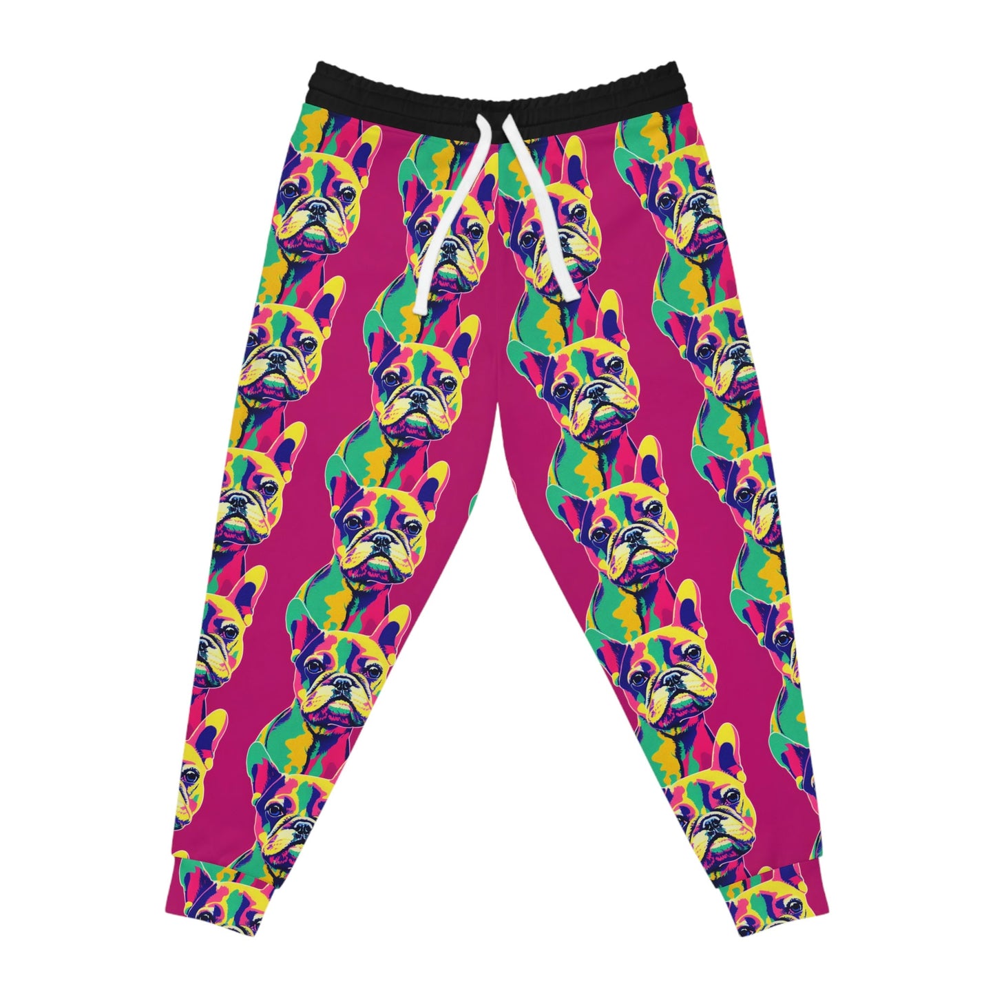 French Bulldog Pop Art Mens Joggers, Animal Clothing High Waisted Joggers, Athletic Clothing Mens Yoga Pants, Streetwear Pants