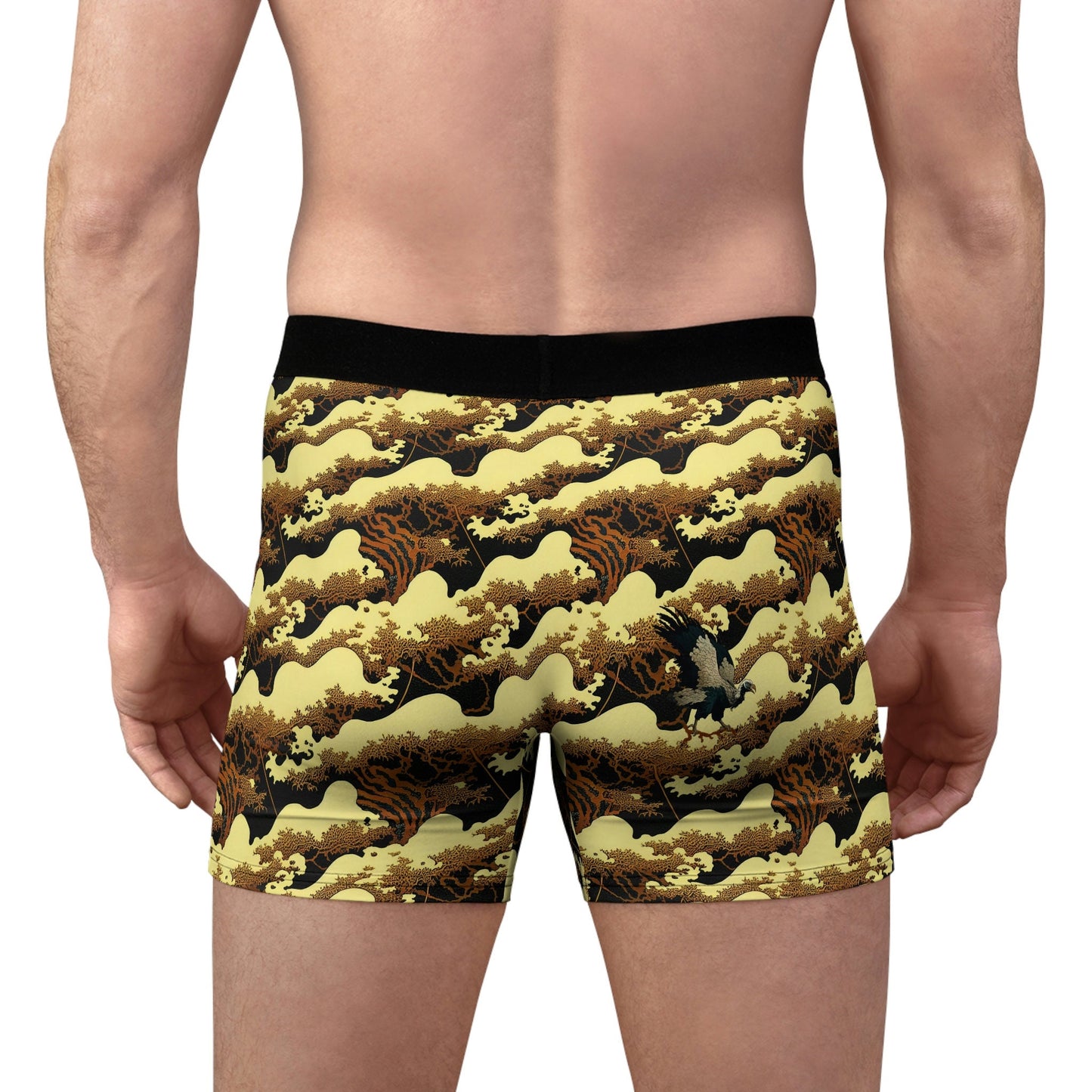 Gold Forest Vulture Men's Boxer Briefs