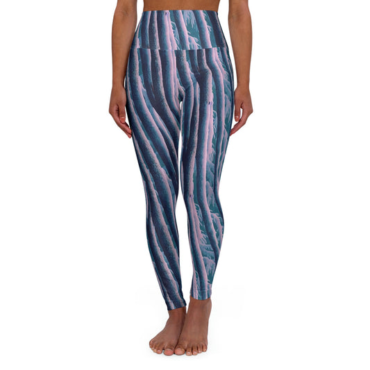 Yeti High Waist Leggings, Yoga Leggings, Abstract Animal Leggings, Workout Leggings for Women, Plus Size Leggings