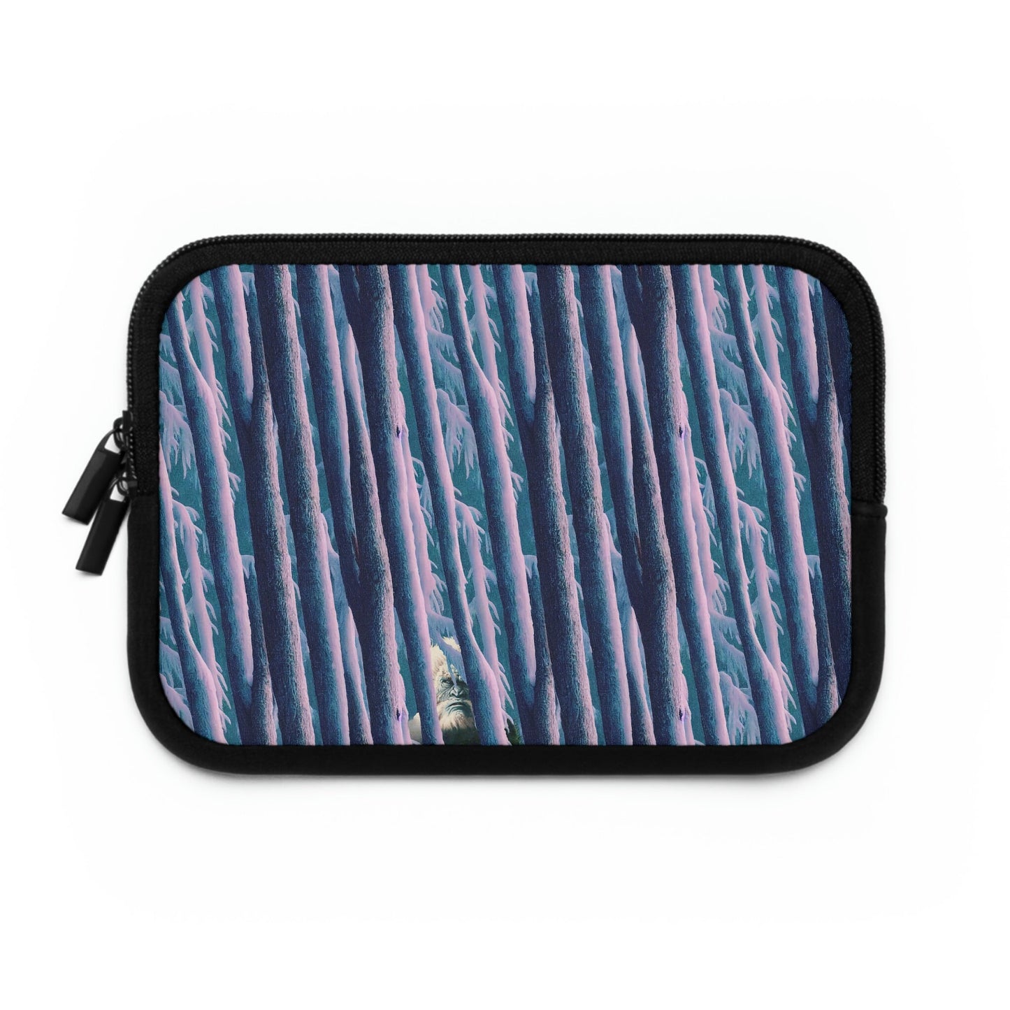 Purple Forest Yeti Laptop Sleeve, Animal Laptop Case, Laptop Organizer Zipper Pouch, Laptop Travel Case, Sasquatch Laptop Pouch