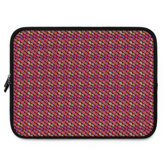 Pink Snake Style Laptop Sleeve, Reptile Laptop Case, Laptop Organizer Zipper Pouch, Laptop Travel Case, Laptop Pouch, Laptop Accessories