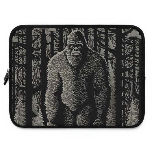 Sasquatch Laptop Sleeve, Bigfoot Laptop Travel Case, Animal Laptop Case, Laptop Organizer Zipper Pouch, Yeti Laptop Cover