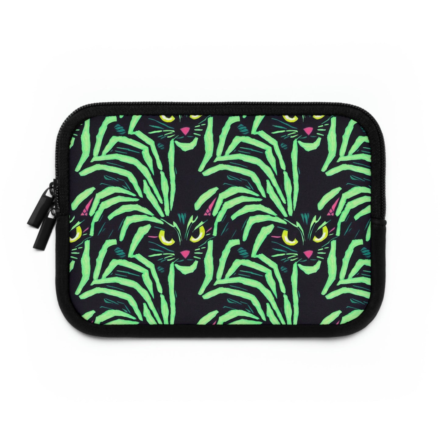 Cat Laptop Sleeve, Spooky Cats Laptop Travel Case, Laptop Organizer Zipper Pouch, Laptop Accessories, Laptop Case, Cat Lovers Gift