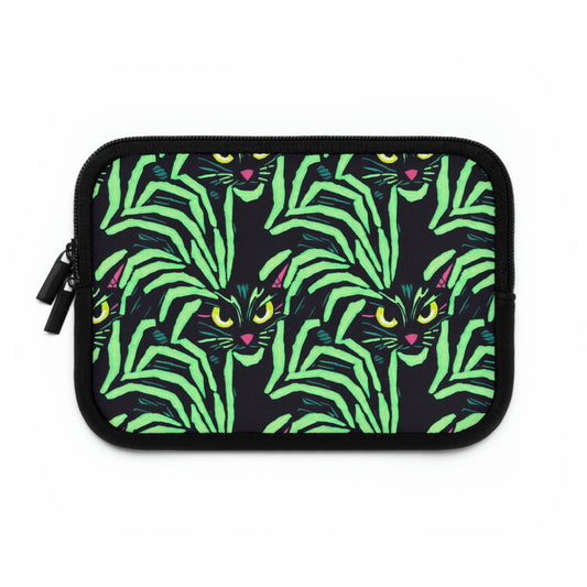 Cat Laptop Sleeve, Spooky Cats Laptop Travel Case, Laptop Organizer Zipper Pouch, Laptop Accessories, Laptop Case, Cat Lovers Gift