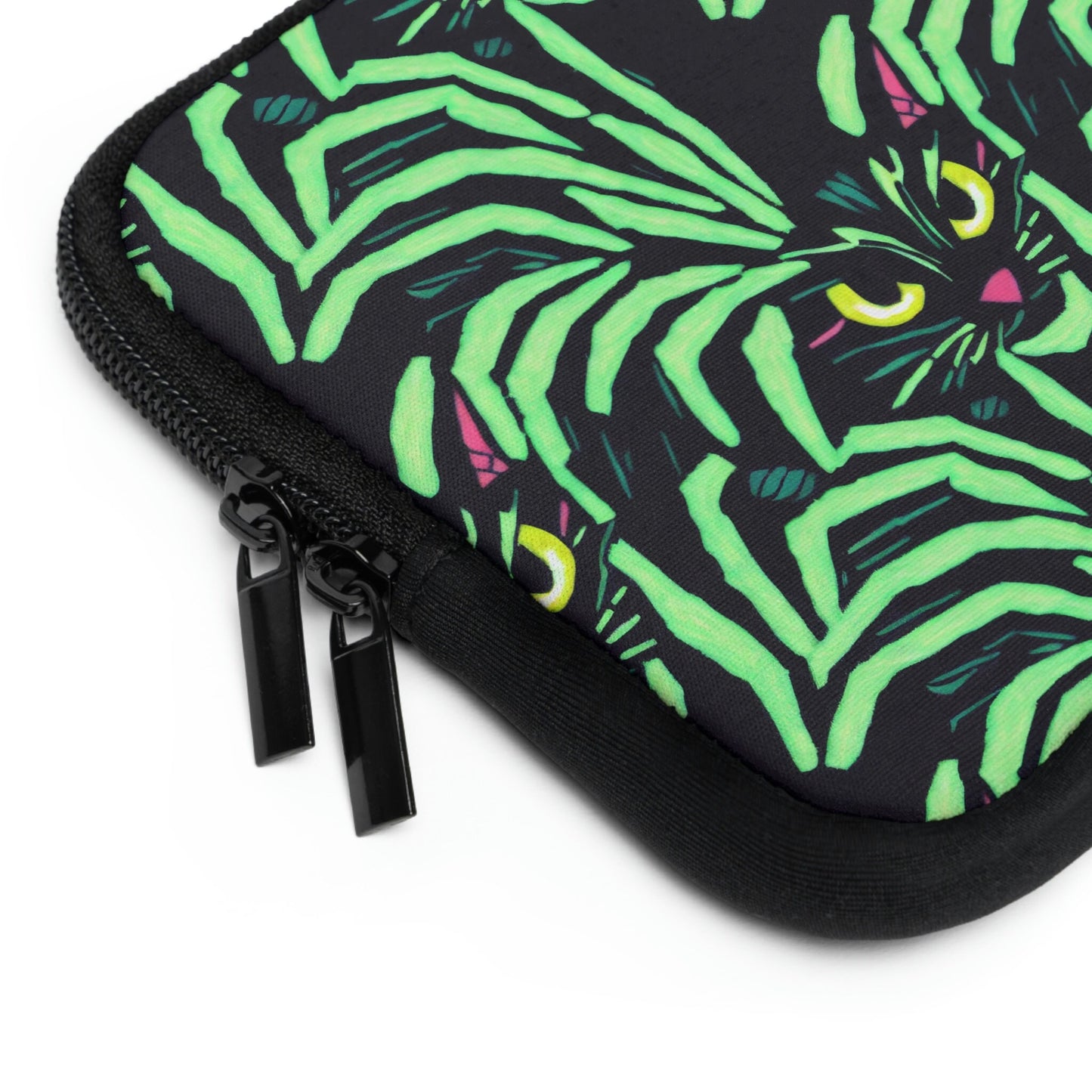 Cat Laptop Sleeve, Spooky Cats Laptop Travel Case, Laptop Organizer Zipper Pouch, Laptop Accessories, Laptop Case, Cat Lovers Gift