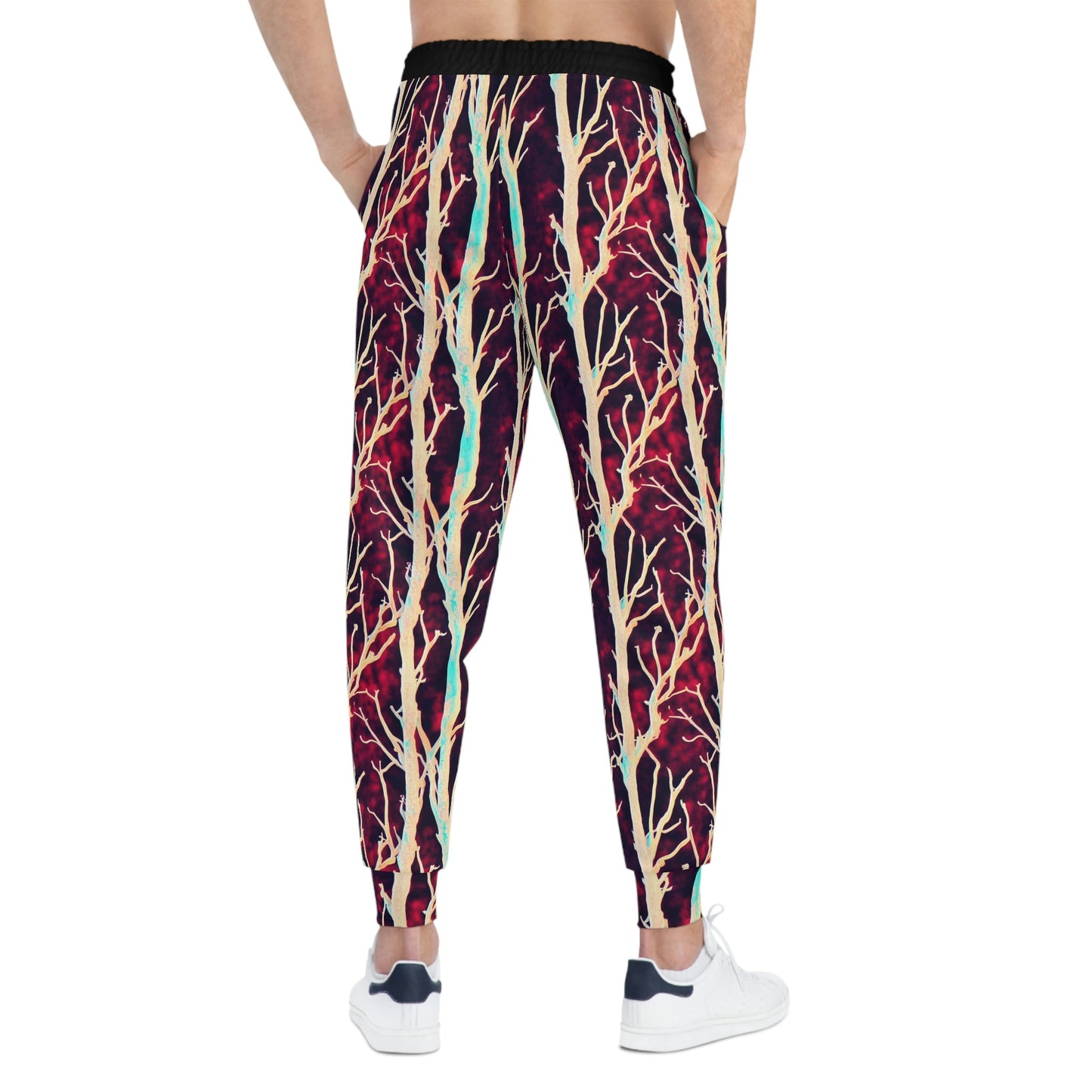 Koala Bear Purple Forest Mens Joggers, Animal Clothing High Waisted Joggers, Mens Yoga Pants, Mens Fashion Streetwear Pants