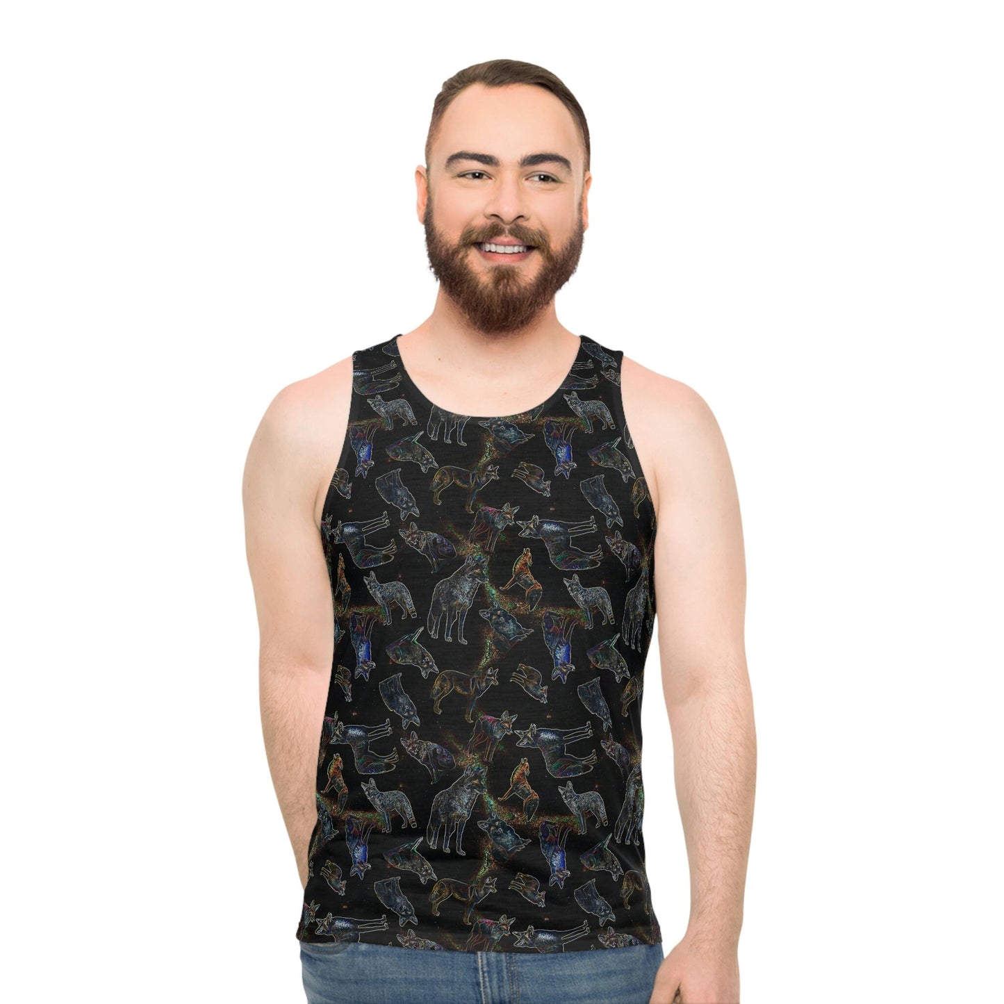 coyote galaxy Unisex Tank Top