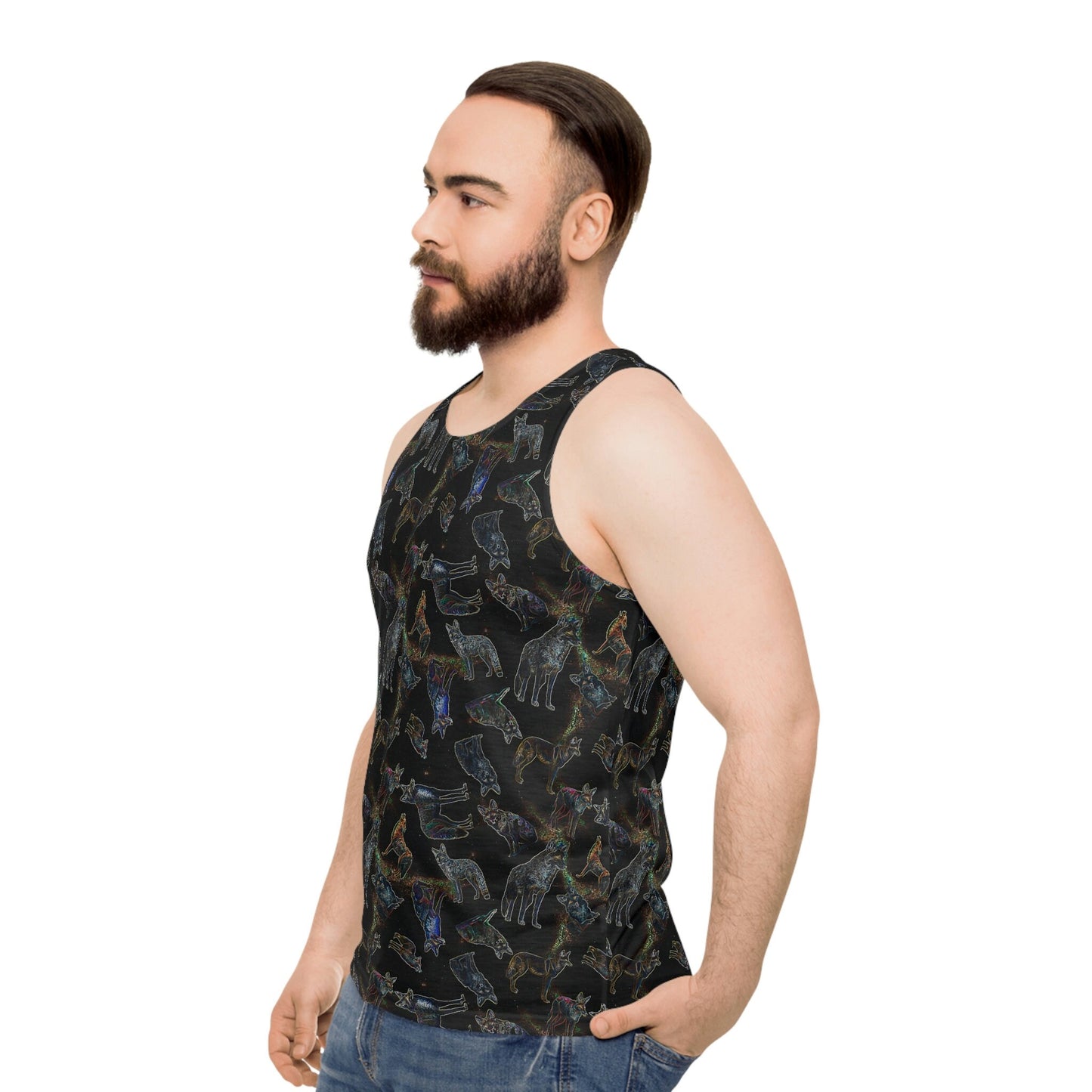 coyote galaxy Unisex Tank Top