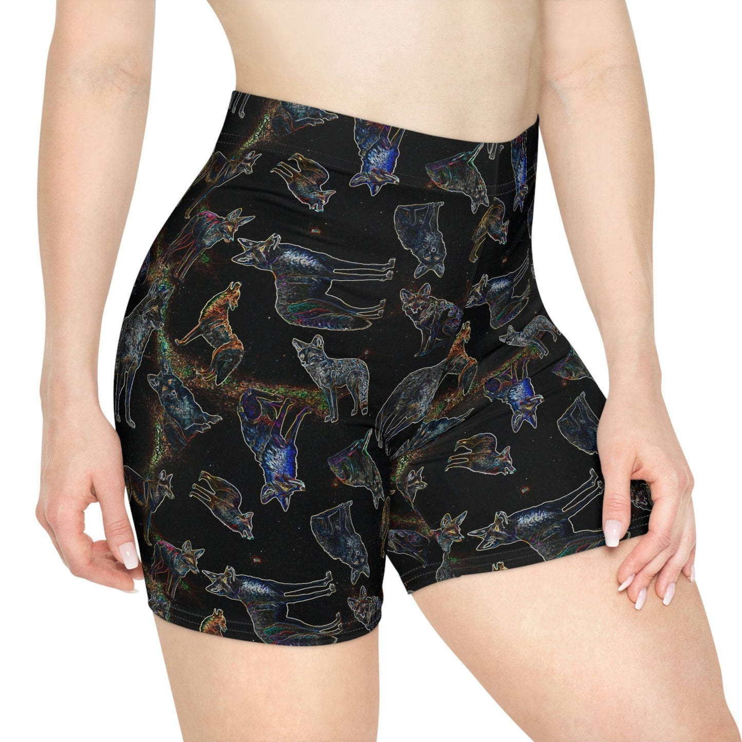 Coyote Galaxy Women's Biker Shorts