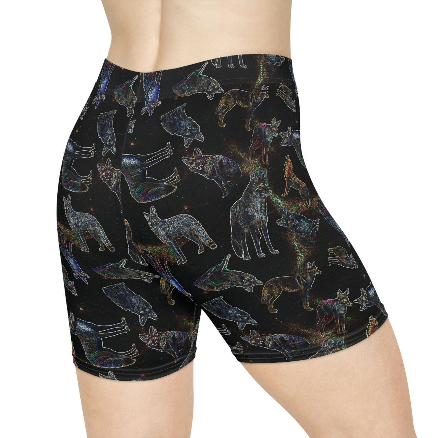 Coyote Galaxy Women's Biker Shorts