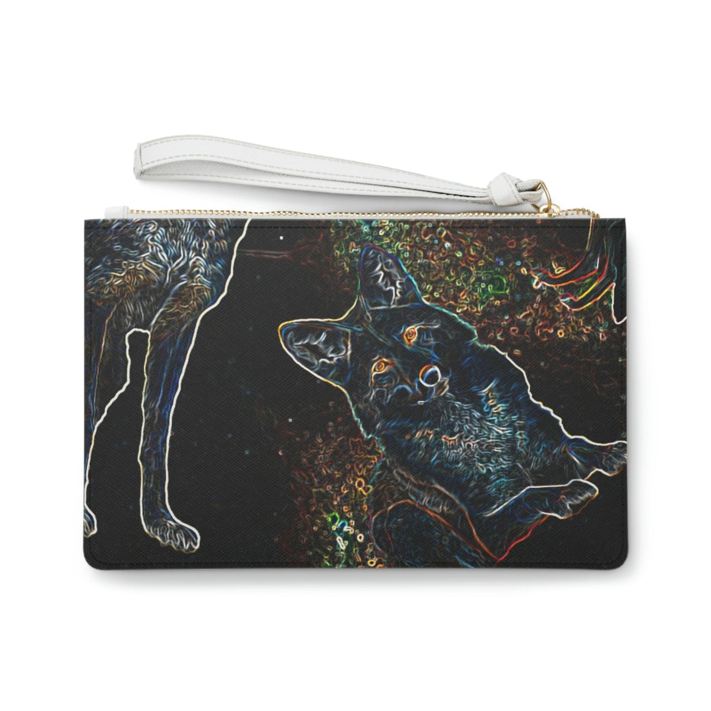 Coyote Galaxy Clutch Bag
