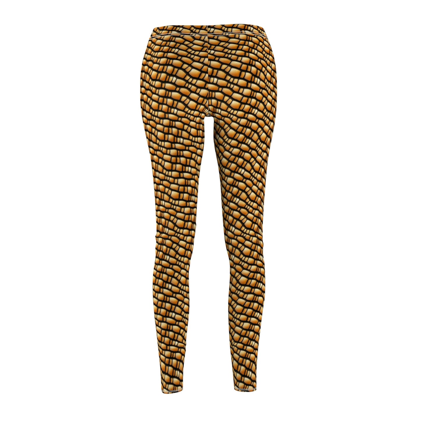 Gila Monster Reptile Scale Leggings, High Waist Leggings, Yoga Leggings, Gila Monster Skin Leggings, Sew & Cut Workout Leggings