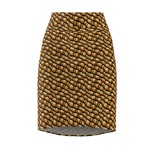 Gila Monster Pencil Skirt, Animal Print Monster Costume, Colorful Skirt, Reptile Pattern Mini Skirt, Handmade Pop Art Skirt