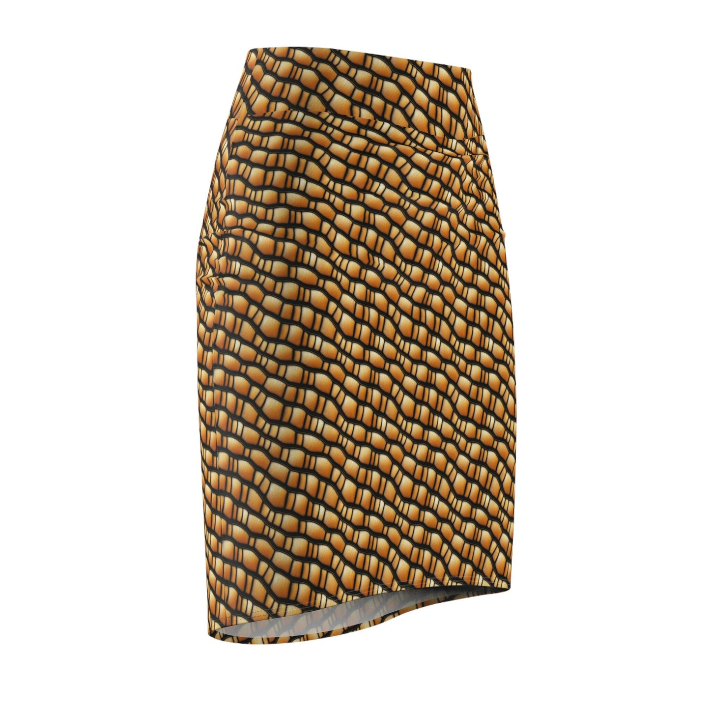 Gila Monster Pencil Skirt, Animal Print Monster Costume, Colorful Skirt, Reptile Pattern Mini Skirt, Handmade Pop Art Skirt