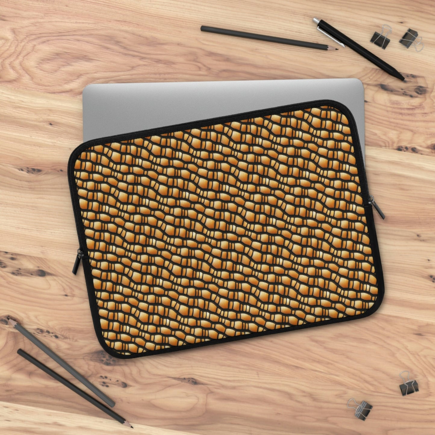 Gila Monster Skin Laptop Sleeve, Lizard Laptop Case, Reptile Laptop Cover, Laptop Organizer Zipper Pouch, Laptop Travel Case