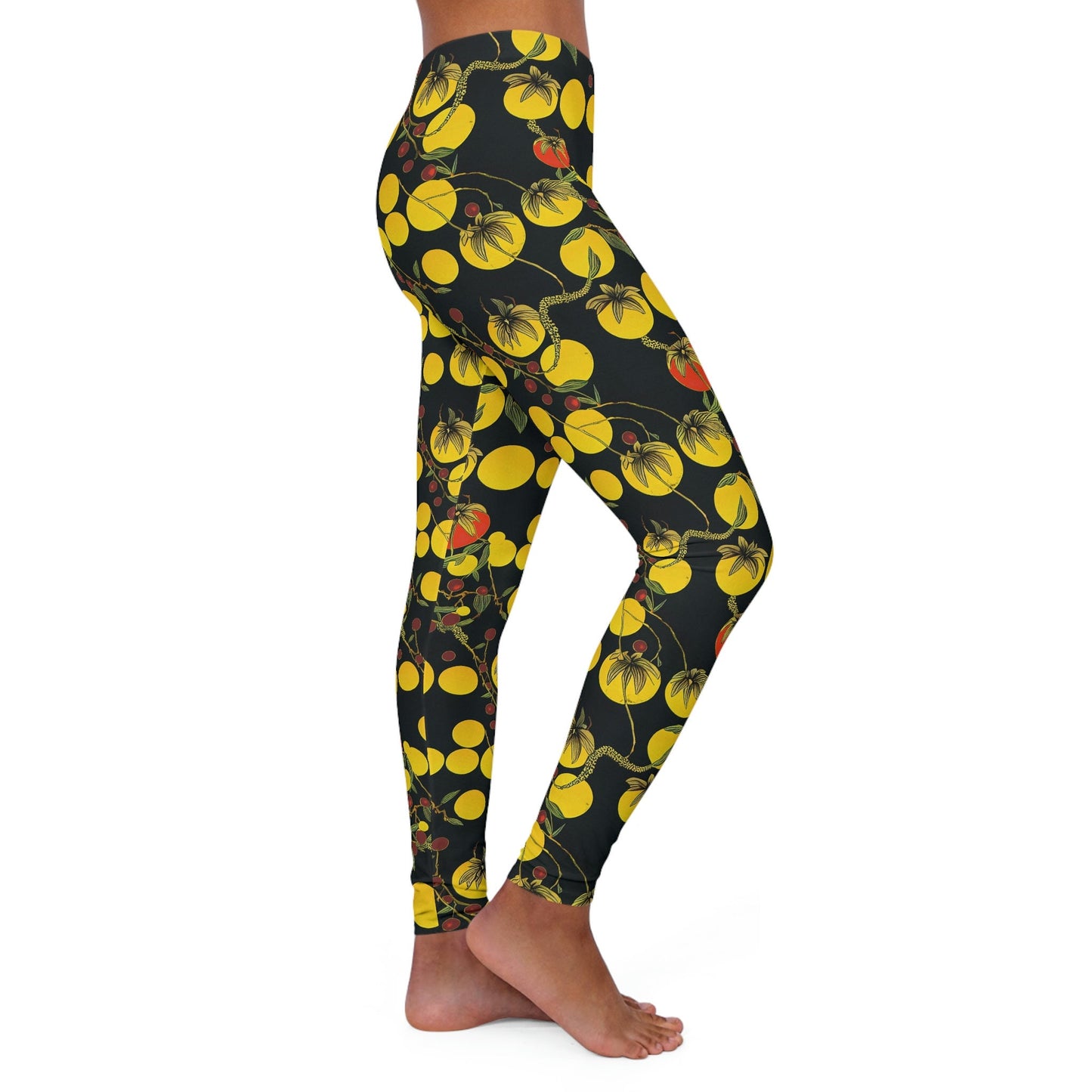 Tomato Garden Workout Leggings Stretchy Fabric, Yoga Leggings for Women, Fitness Leggings, Plus Size Leggings