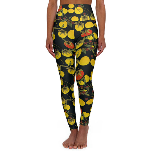 Tomato Garden High Waist Leggings, Yoga Leggings, Workout Leggings for Women, Fitness Leggings, Gym Leggings