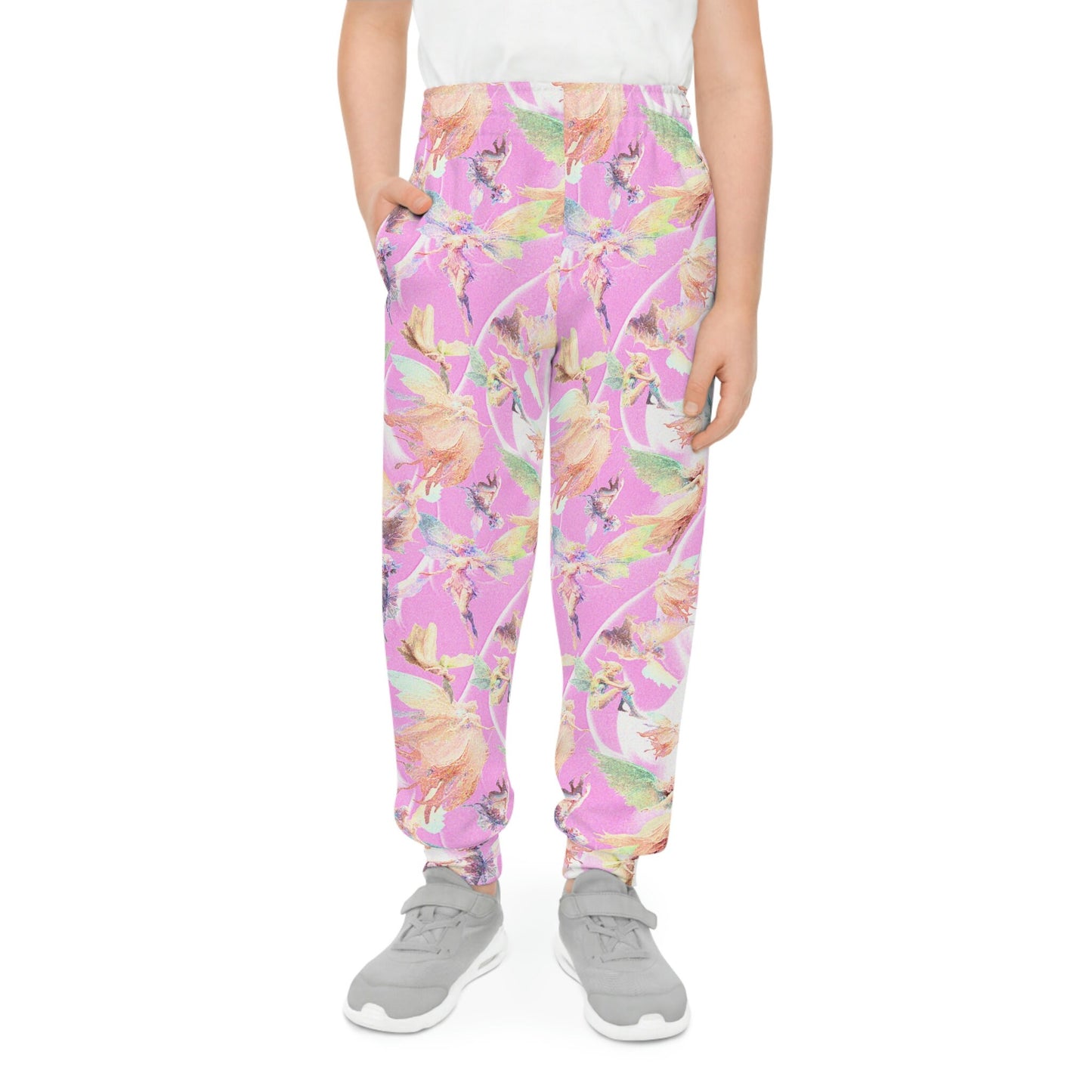 Fairy Youth Joggers, sweatpants, comfortable, stylish, kids fashion, casual wear fairy-inspired, magical, whimsical, fantasy, mystical girls
