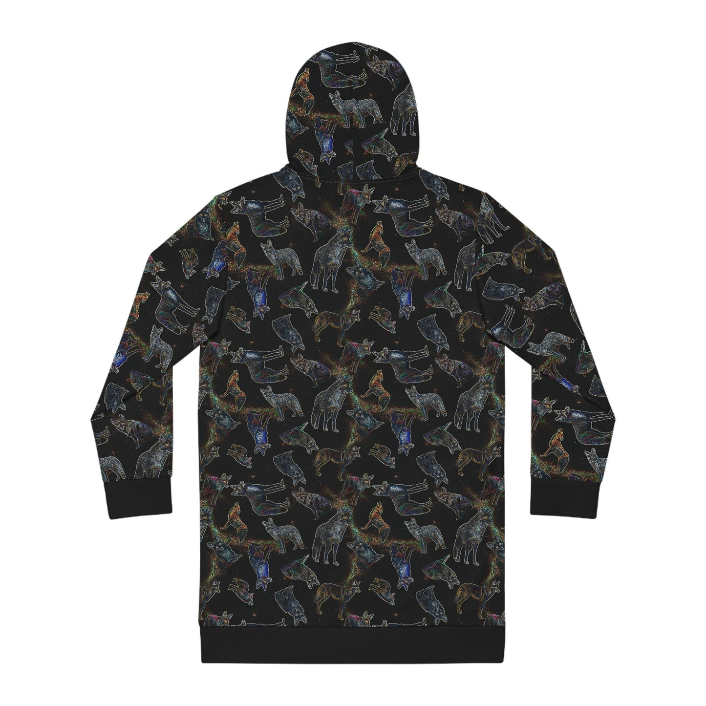 Coyote Galaxy Women's Hoodie Dress