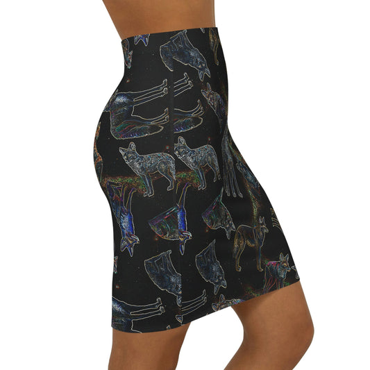 Coyote Galaxy Women's Mini Skirt
