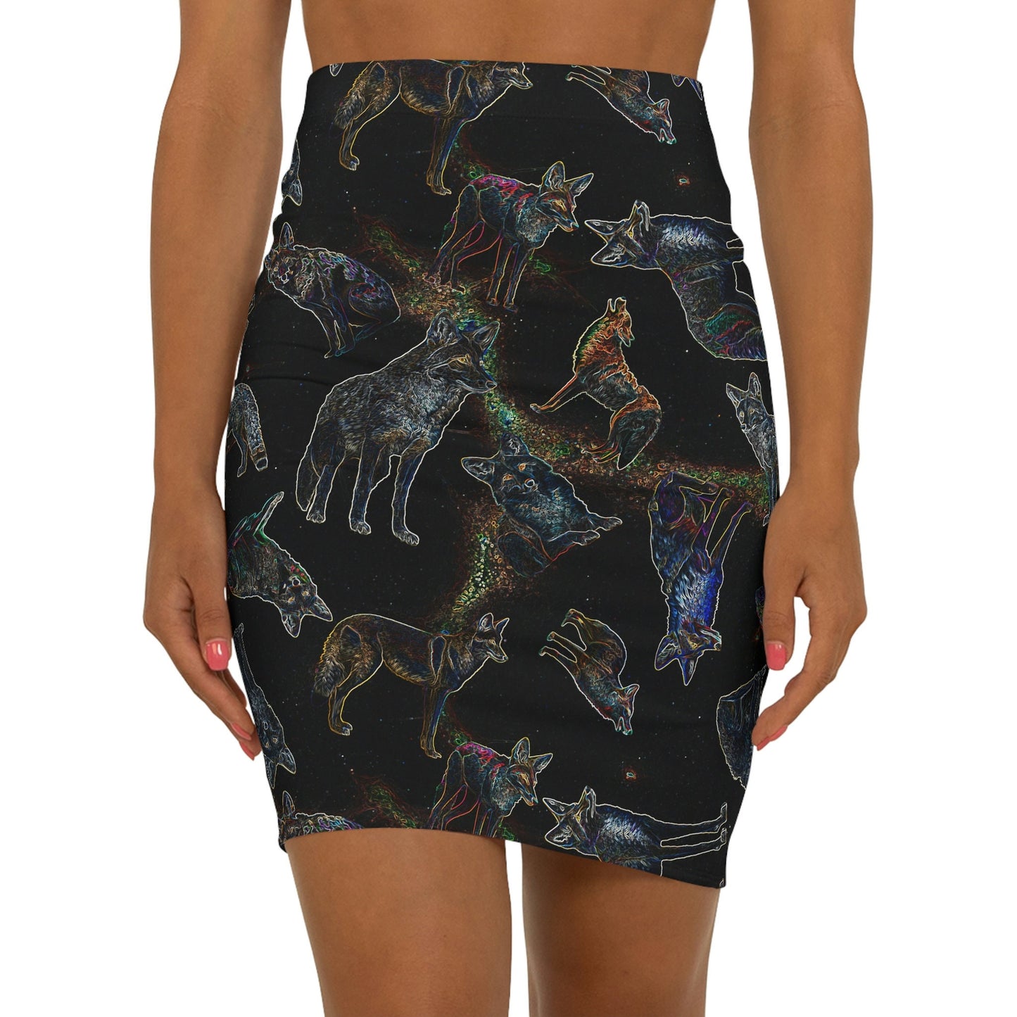 Coyote Galaxy Women's Mini Skirt