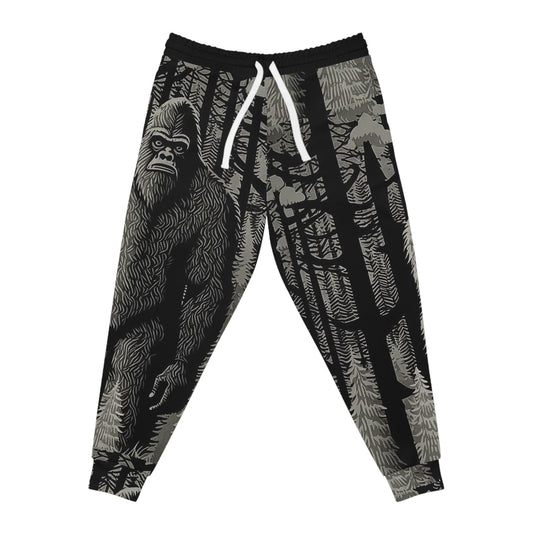 Sasquatch, Giant, Bigfoot Athletic Joggers, Sweatpants, cryptid creature clothing, high-quality, men's fashion, casual wear, lounge wear