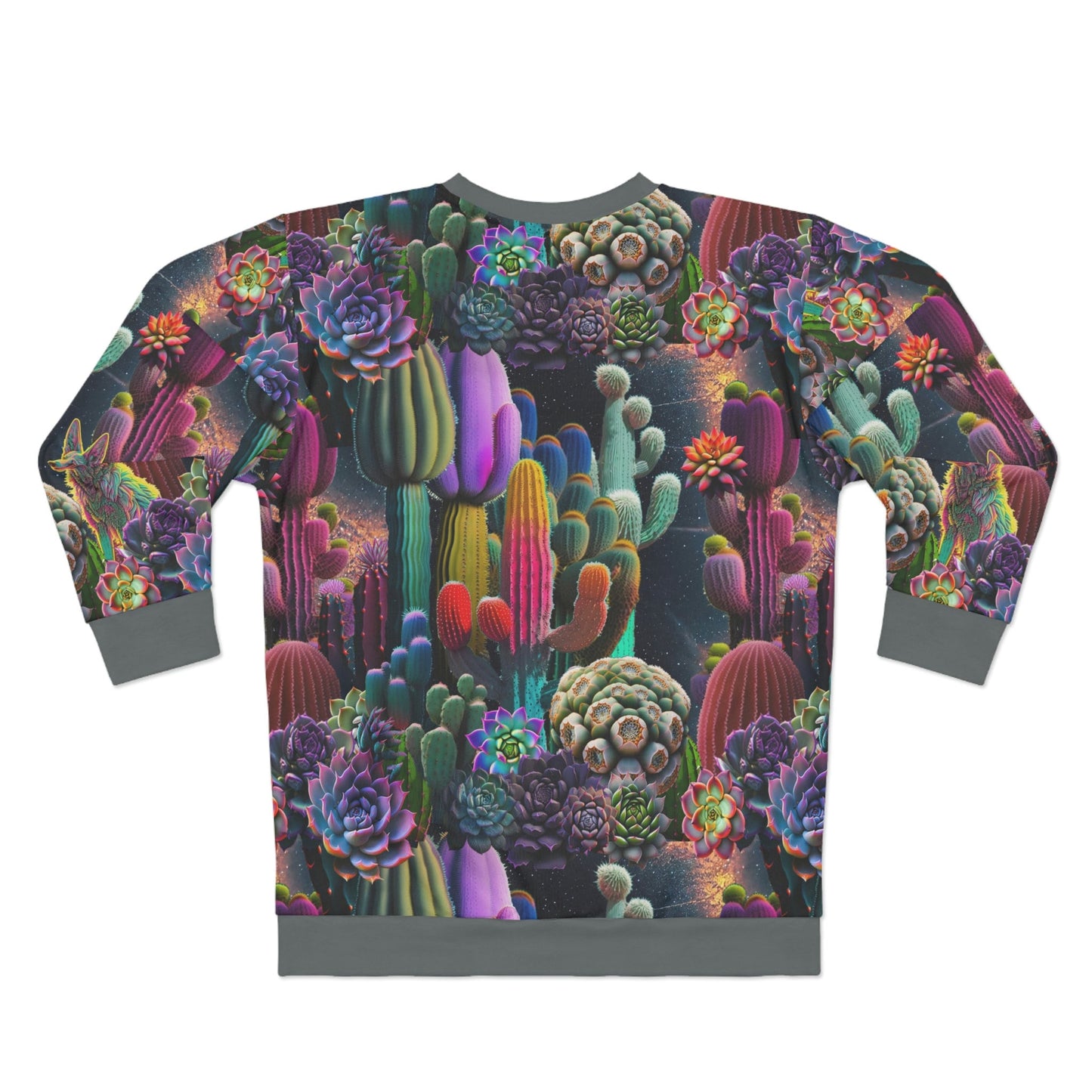 Coyote Cactus Dream Unisex Sweatshirt  Flashy Gear Street Wear Cryptid Creatures Co